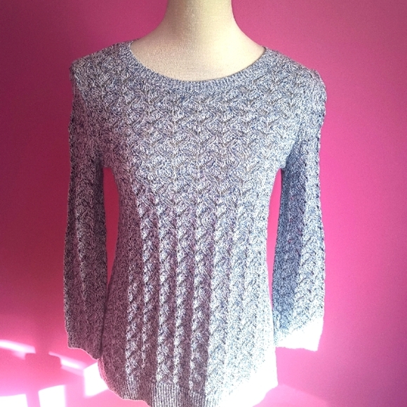 Talbot's ladies blue/white Knit Crew Neck Sweater (Size XS) - Picture 4 of 9